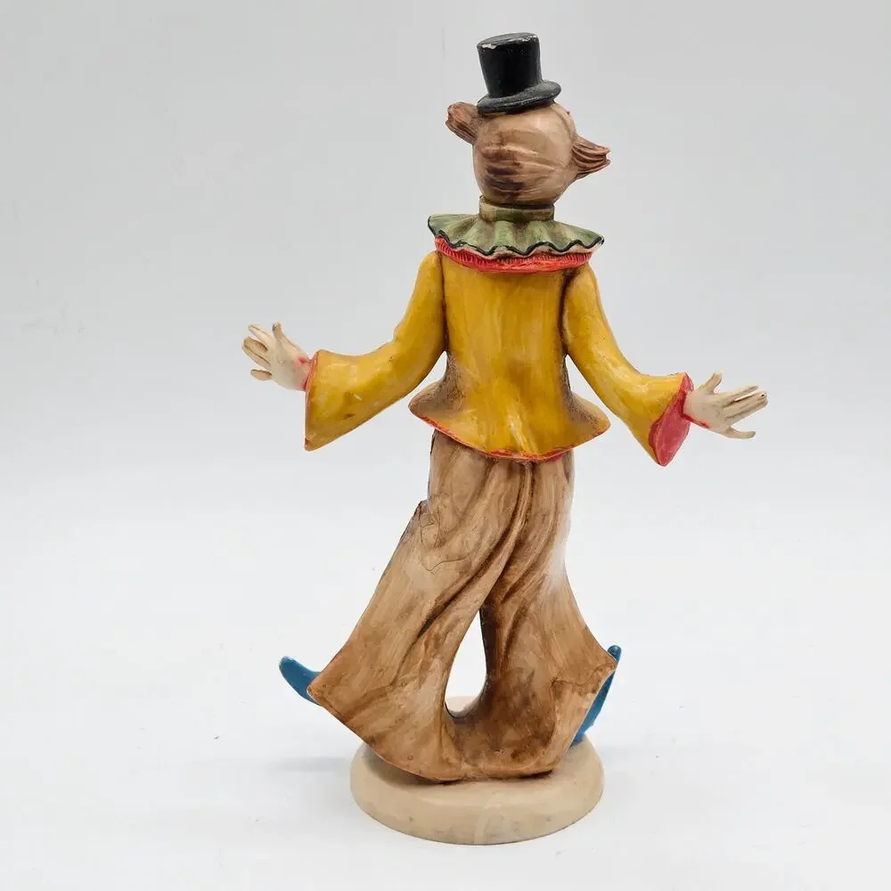Vintage Fontanini Italian Clown Figurine Retro Whimsical Decor